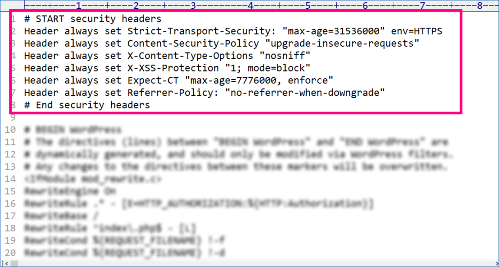 Not all recommended security headers are installed