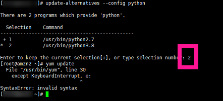python 버전관리, yum python error, yum update 파이썬 에러, yum 파이썬 에러, 파이썬 심볼릭, 파이썬 심볼릭 에러