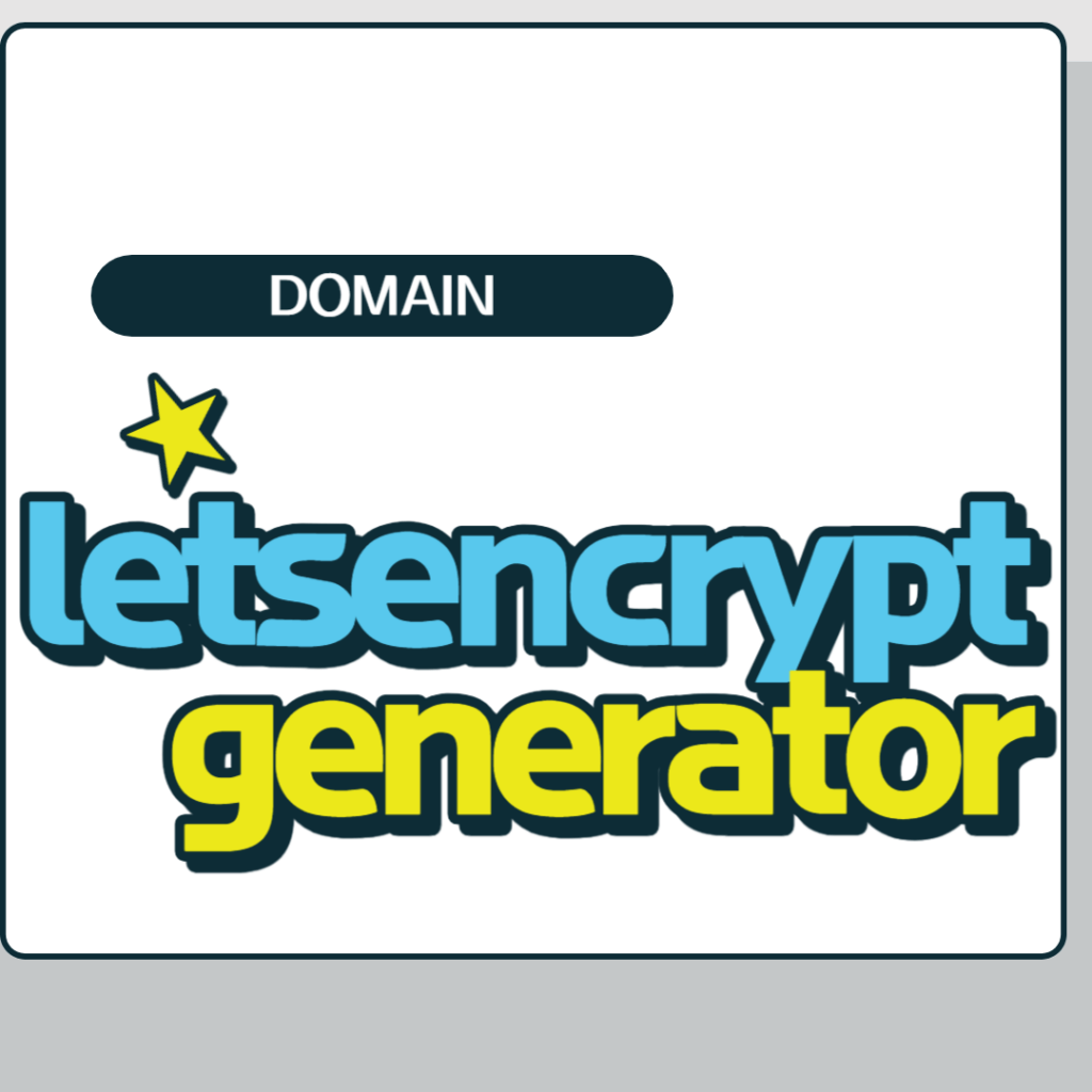 letsencrypt generator